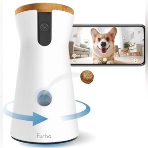 Furbo 360° Dog Camera Pet Monitor w Treat Toss Bark Alerts